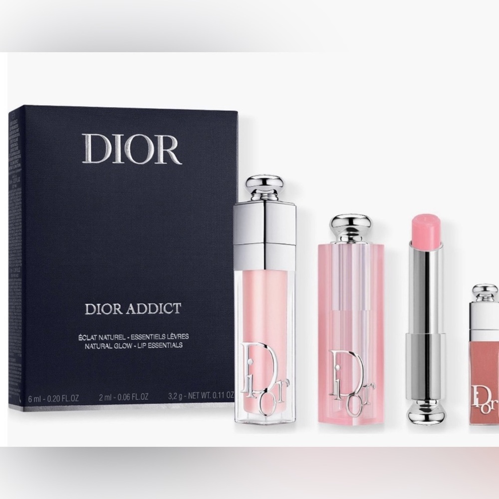🌸New DIOR ADDICT 3 pcs Lip Essentials Set lip maximizer, lip gloss, lip plumper